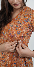 Elegant Angrakha Style Kurti Set – Traditional & Stylish Wear (Top & Bottom)