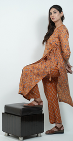 Elegant Angrakha Style Kurti Set – Traditional & Stylish Wear (Top & Bottom)